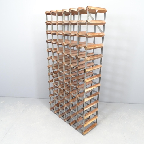 2586 - A 72 bottle wine rack. 122x62cm.