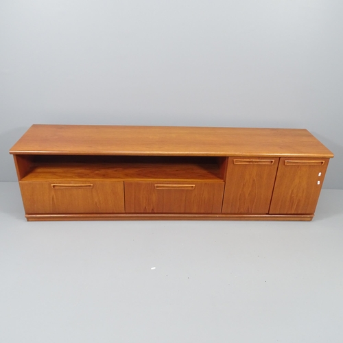 2064 - A mid-century teak sideboard by Meredew. 201x56x46cm.