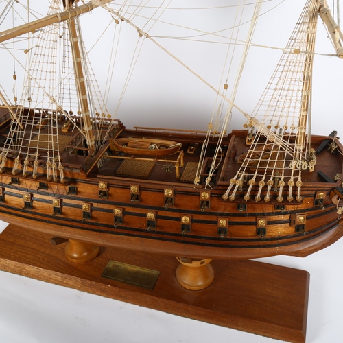 15 - A scratch-built model of the Norske Love, on stand, overall H100cm