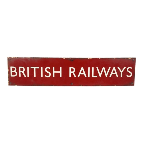 34 - A Vintage red and white enamel sign 