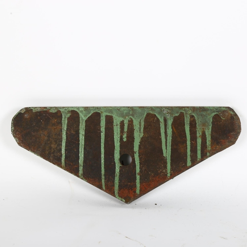 37 - A Victorian painted cast-iron sign 