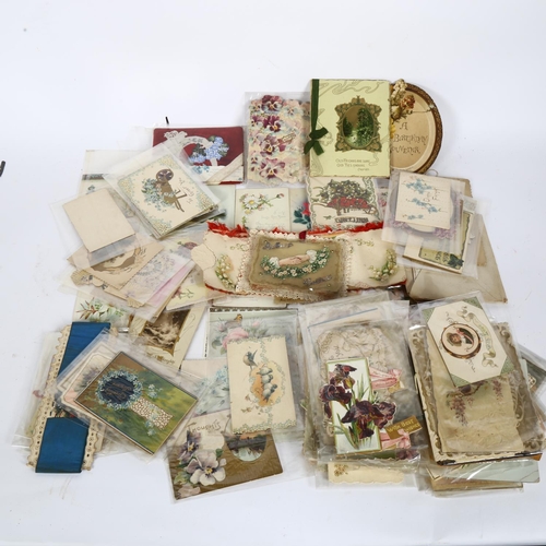 53 - Approximately 140 Victorian greetings cards