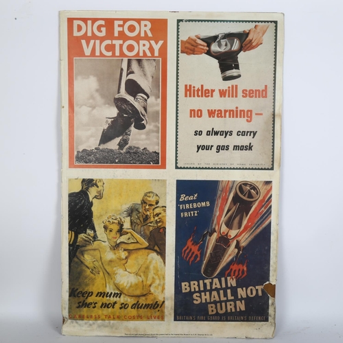 206 - 3 reproduction Second World War posters held by The Imperial War Museum, by S.W. Sharman & Co Ltd, i... 