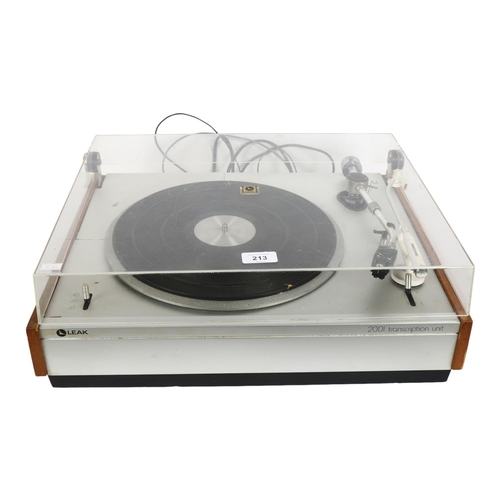 213 - LEAK - a 2001 belt drive transcription turntable