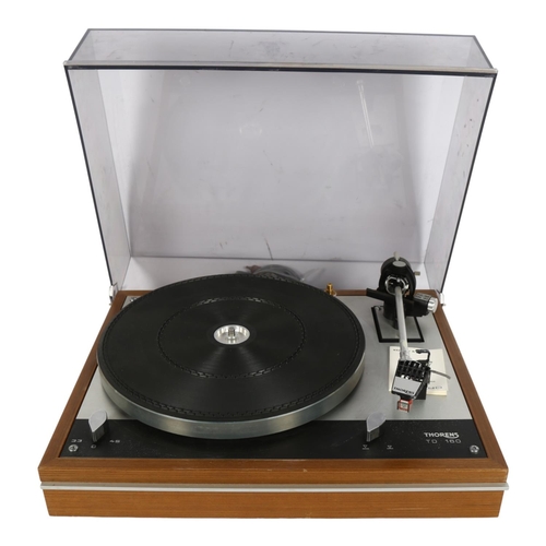 214 - THORENS - a TD160C turntable with fitted ortofon M15W super cartridge, in original packaging