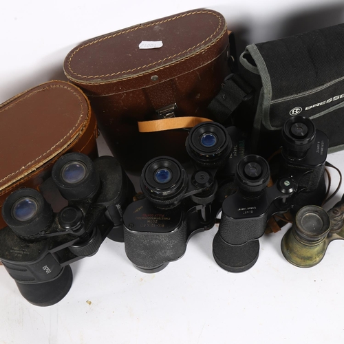 225 - A quantity of Lieberman & Gortz 20x45 coated lens binoculars with carry case, a pair of Tohyoh Tokyo... 