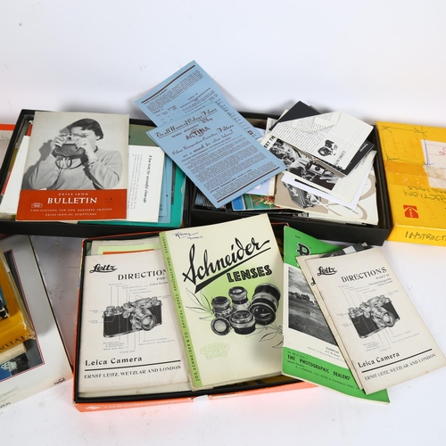 227 - A quantity of Vintage camera reference books and instuction manuals, including Zeiss Ikon Contax Pho... 