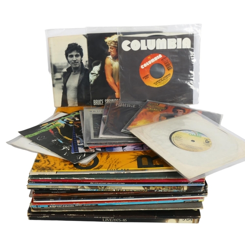 233 - A quantity of vinyl LPs and 7