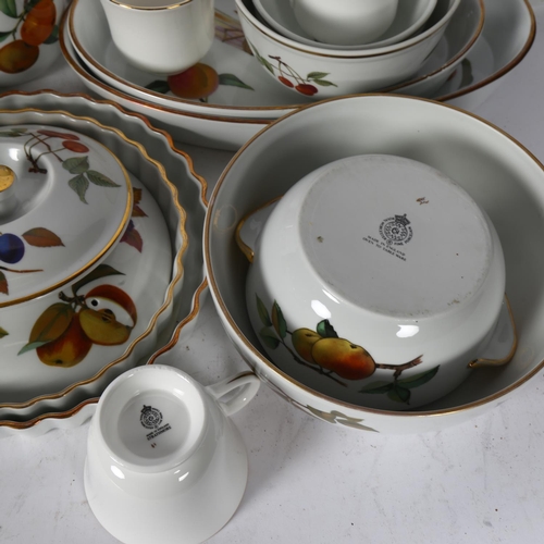 308 - Royal Worcester Strathmore teaware, and Royal Worcester Evesham pattern dinnerware, including tureen... 