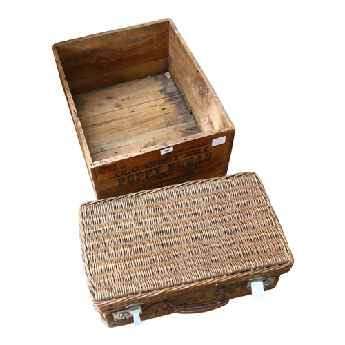 349 - American advertising wooden box for 