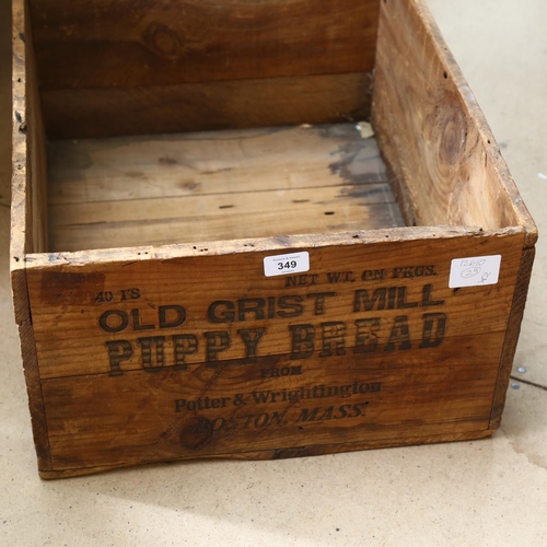 349 - American advertising wooden box for 