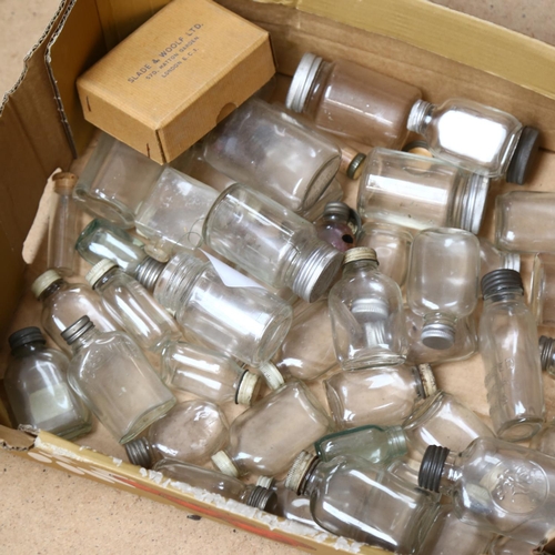 353 - Vintage Clark's Glycola jars, and other bottles and jars