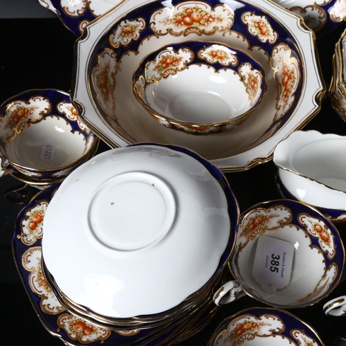 385 - Royal Albert Vintage tea service, and matching fruit set