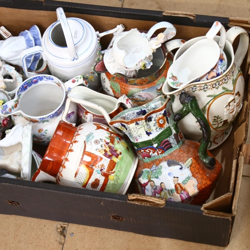 397 - A collection of various Victorian and other jugs, and various ornaments