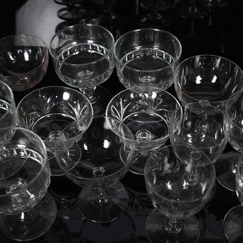 466 - Sundae glasses, wine glasses etc