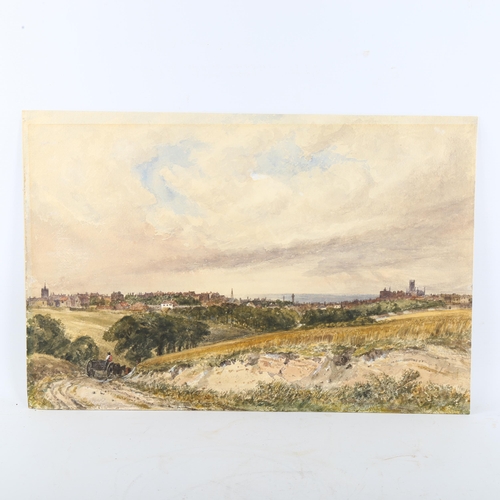 2866 - James Price (active 1842 - 1876), a prospect of Brighton, watercolour, 36cm x 54cm, unframed