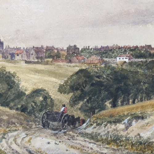 2866 - James Price (active 1842 - 1876), a prospect of Brighton, watercolour, 36cm x 54cm, unframed