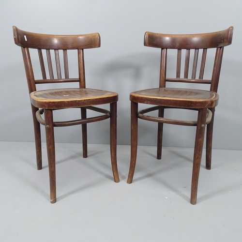 2169 - A pair of Thonet style bentwood chairs.