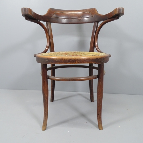 2170 - A Thonet style bentwood desk chair.