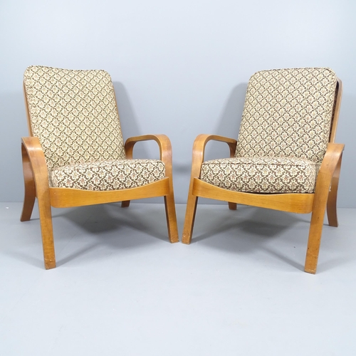 2192 - A pair of 1940s bent ply Tecta lounge chairs, designed by Eric Lyons for the Packet Furniture Compan... 