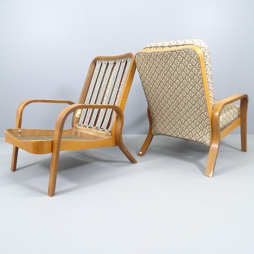 2192 - A pair of 1940s bent ply Tecta lounge chairs, designed by Eric Lyons for the Packet Furniture Compan... 