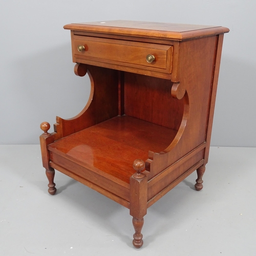 2218 - A modern mahogany night stand. 52x66x46cm.