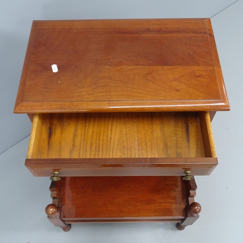 2218 - A modern mahogany night stand. 52x66x46cm.