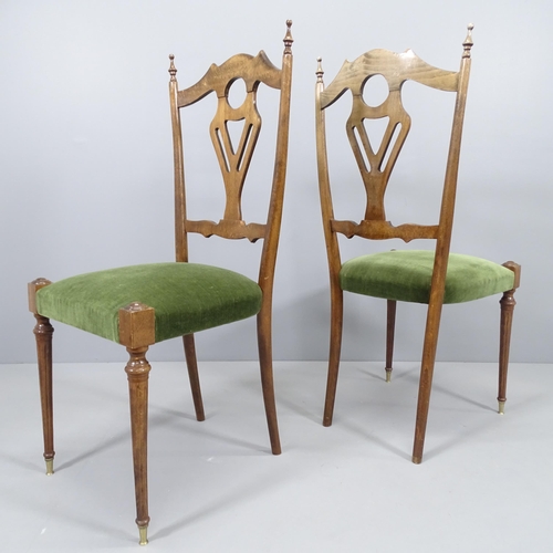 2224 - A set of six mid-century Italian Chiavari chairs, 1940s.