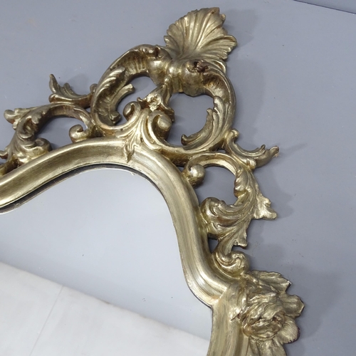 2237 - A gilt-gesso Venetian-style wall mirror. 45x85cm