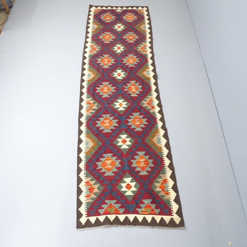 2275 - A Maimana Kilim runner. 290x80cm