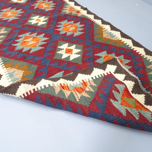 2275 - A Maimana Kilim runner. 290x80cm