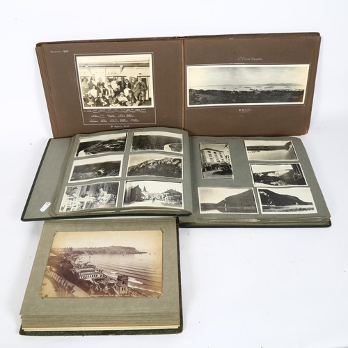 76 - 3 various photograph albums, including holiday snaps to Lucerne August 1930, Luxembourg City 1934, o... 