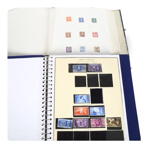 82 - 2 stamp albums UK, stock books and First Day Covers