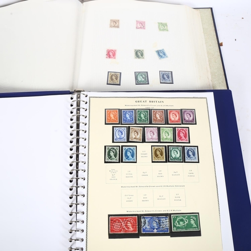 82 - 2 stamp albums UK, stock books and First Day Covers