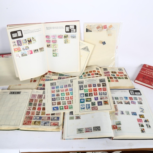 571 - Various postage stamp albums and a guidebook