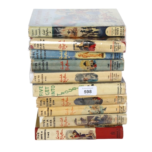 598 - A set of Enid Blyton First Edition Famous Five books