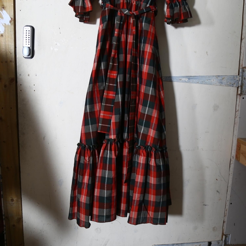 626 - A check cotton dress by Vera Moat