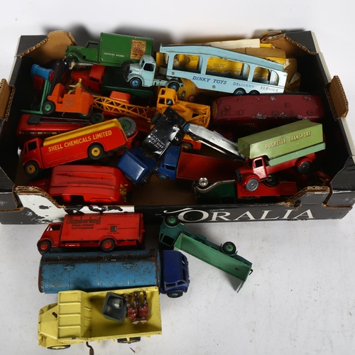 640 - A quantity of Dinky and other vehicles, including a Dinky Supertoys Euclid rear dump truck, model 96... 