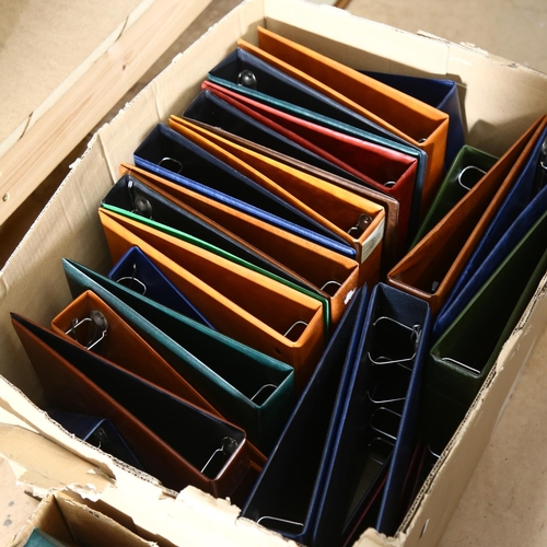 651 - 2 large boxfuls of empty cigarette card albums (54)