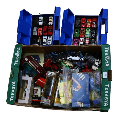 655 - A quantity of Vintage diecast vehicles, including Matchbox, Corgi and various other brands, various ... 