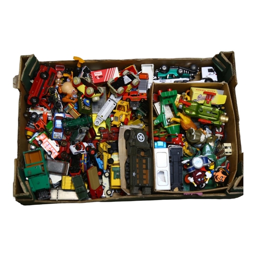 656 - A large quantity of Vintage toys, including various diecast vehicles, and other action figures