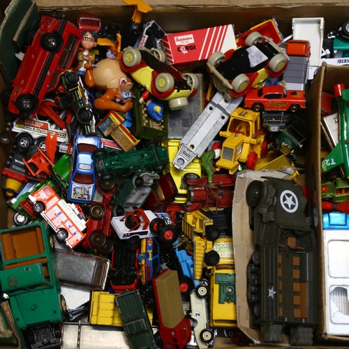 656 - A large quantity of Vintage toys, including various diecast vehicles, and other action figures