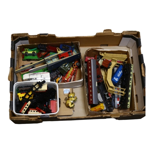 657 - A quantity of Vintage toys and accessories, including various train related toys, including such mak... 