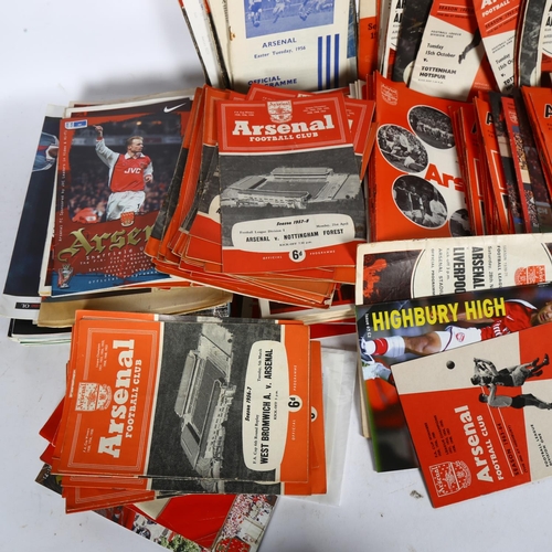 668 - A quantity of Arsenal Football Club ephemera, including various football programmes, used ticket stu... 