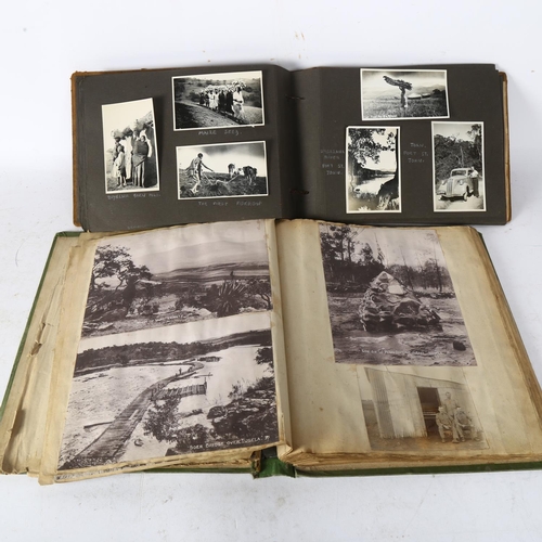 730 - 2 photograph albums, including Pretoria, photographs Christmas 1902 - military, figures etc, and an ... 