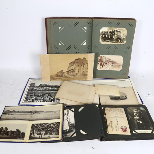 787 - A collection of local interest postcards and ephemera, including many postcards of Hastings and St L... 