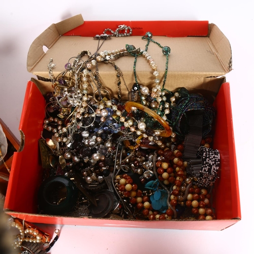 920 - 2 boxes of mixed costume jewellery