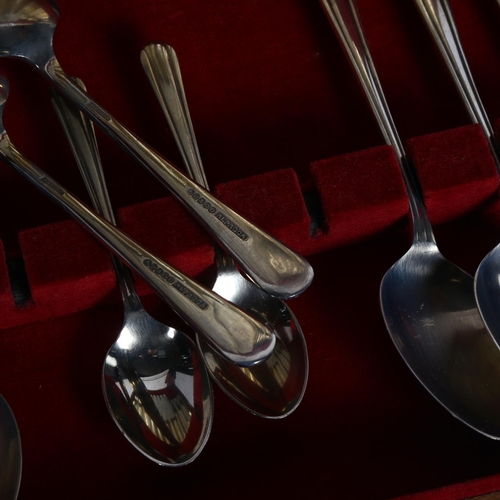 957 - Lewis Rose & Company Ltd Sheffield, a canteen of silver plated cutlery for 6 people, in fitted box