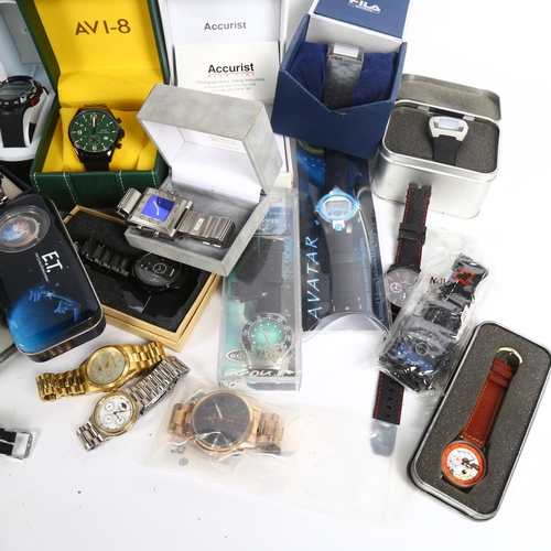 968 - Various modern quartz wristwatches, including Lorus, Megir, Citizen etc