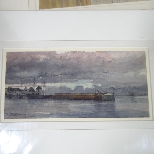 2843 - A group of 5 x 20th century watercolours, including works by Jean Howell